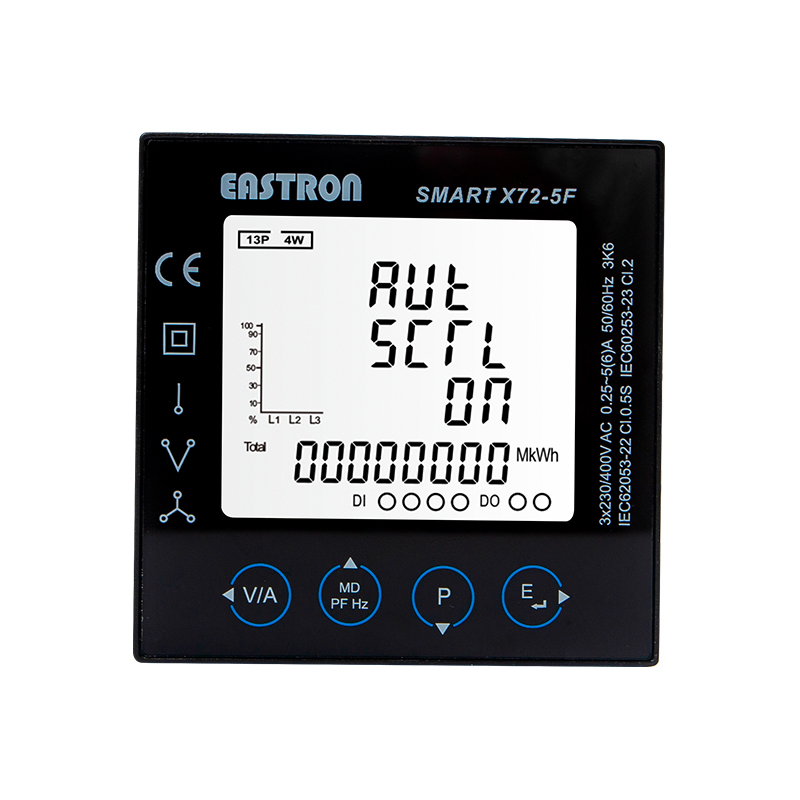 RS485 Modbus 72x72 Panelmontierter Multifunktions-Leistungsanalysator