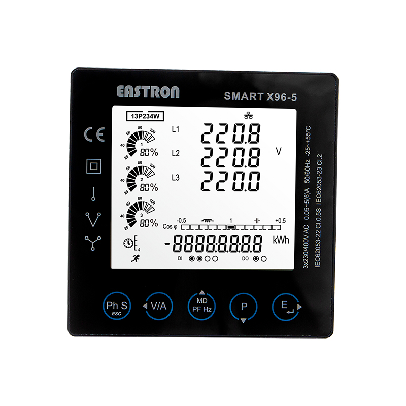 RS485 Modbus 96X96 Panelmontierter Multifunktions-Leistungsanalysator