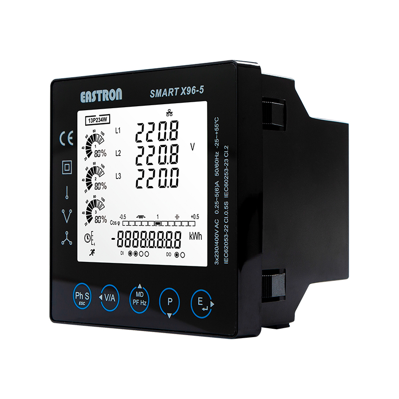 DI/DO RS485 Modbus 96x96 Panelmontierter Multifunktions-Leistungsanalysator