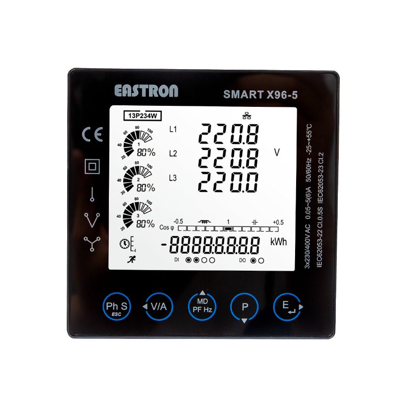 Ethernet Modbus TCP 96X96 Panelmontierter Multifunktions-Leistungsanalysator