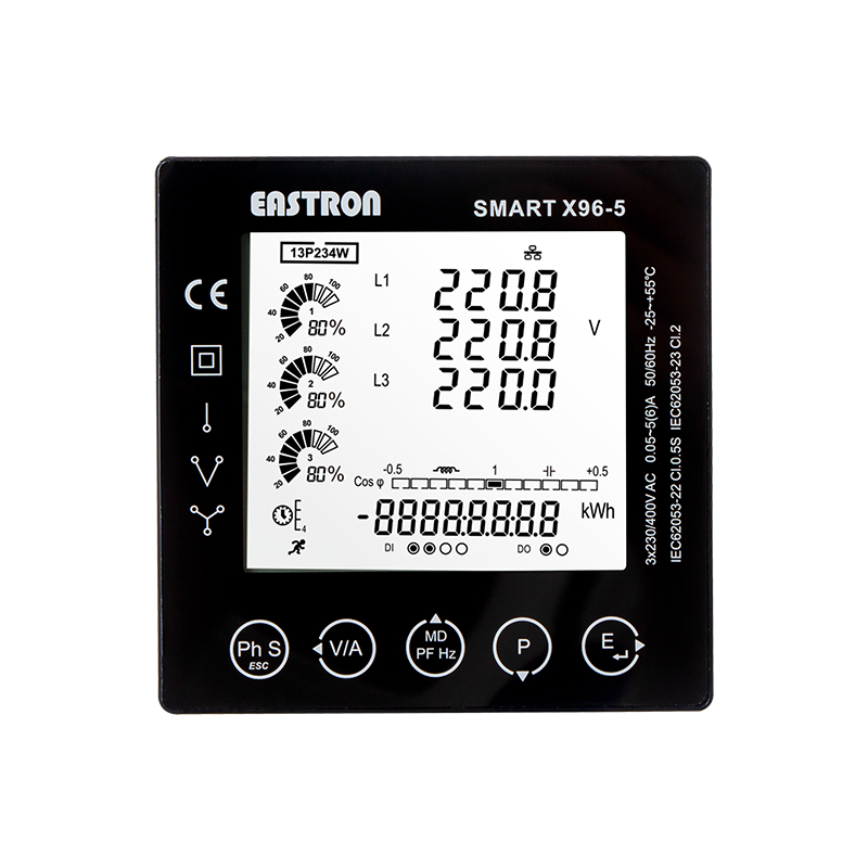 DI/DO-Ethernet-Modbus-TCP-96x96-Panel-montierter Multifunktions-Leistungsanalysator