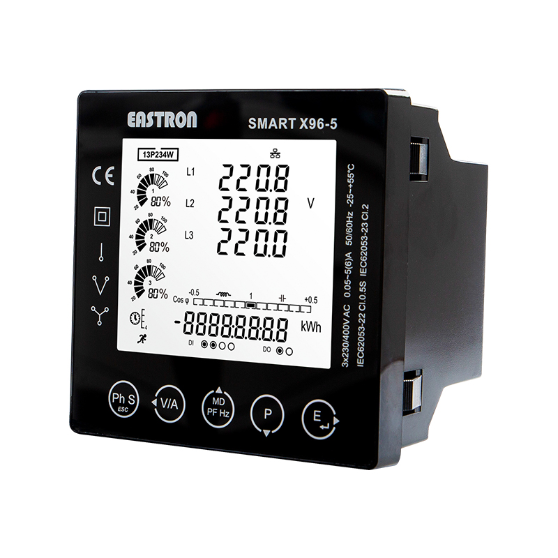 DI/DO-Ethernet-Modbus-TCP-96x96-Panel-montierter Multifunktions-Leistungsanalysator