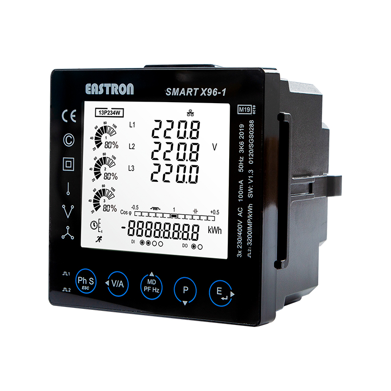 RJ CT Typ RS485 Modbus Panelmontierter Multifunktions-Leistungsanalysator