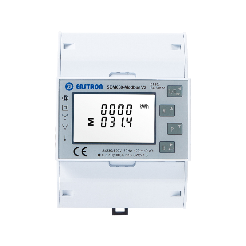 RS485 100A DIN-Schiene Dreiphasen-Multifunktions-Energiezähler