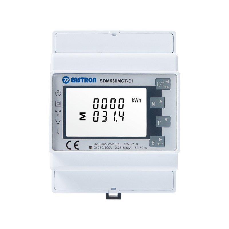 Digitaleingang RS485 Modbus CT-betriebener dreiphasiger Multifunktions-Energiezähler