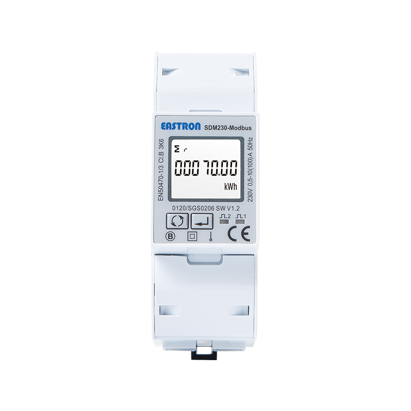 RS485 Modbus/DLT645 100A DIN-Schiene Einphasen-MID-Energiezähler 