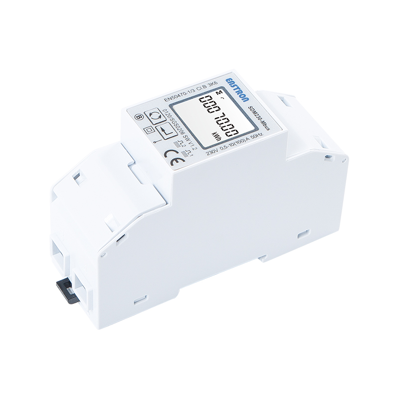 Mbus 100 A 2-Modul-Din-Schienen-Einphasen-MID-Energiezähler 