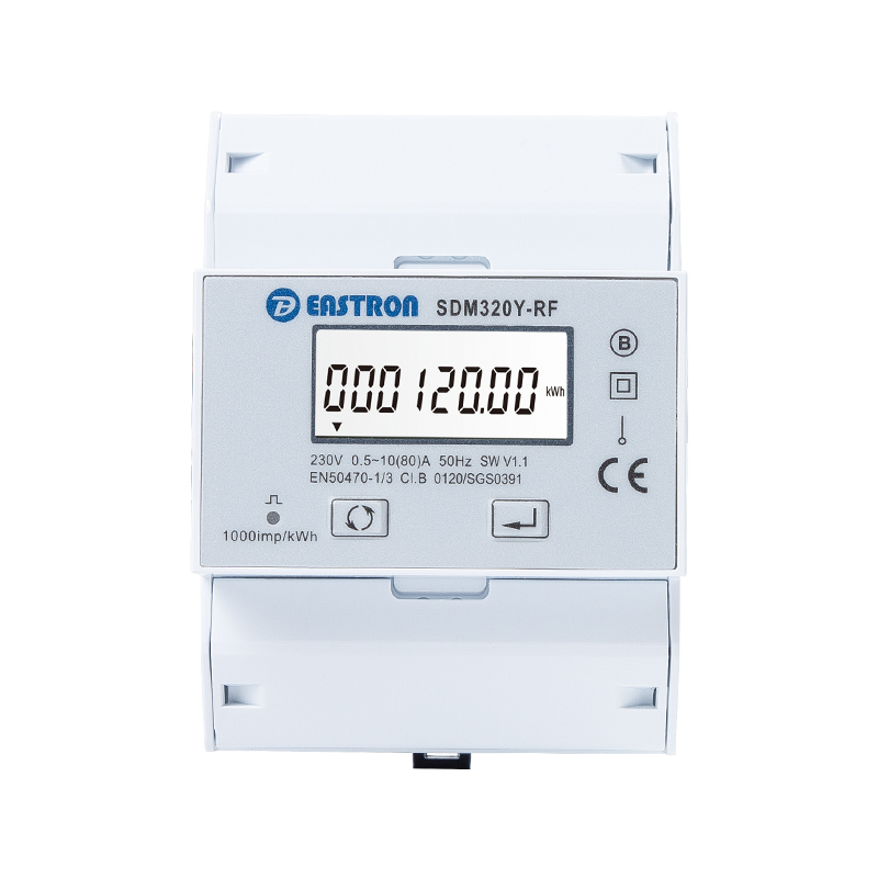 Prepaid-IC-RF-Karte, DIN-Schiene, einphasiges MID-Energiemessgerät 