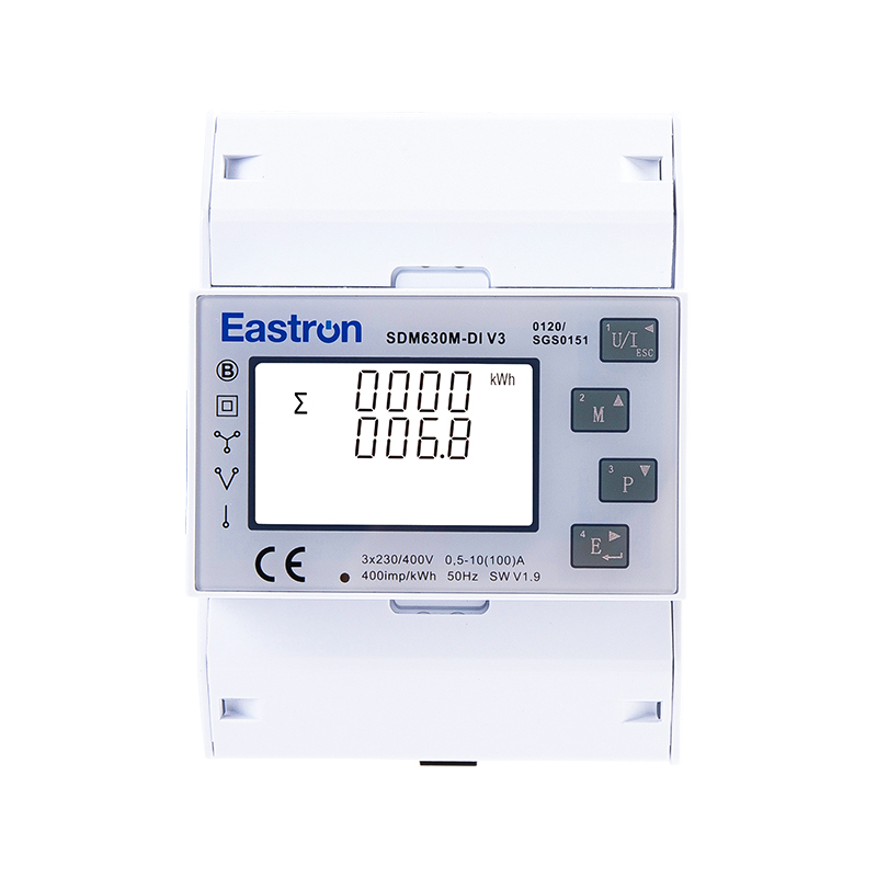 Digitaleingang RS485 Modbus DIN-Schiene Dreiphasen-Multifunktions-Energiezähler