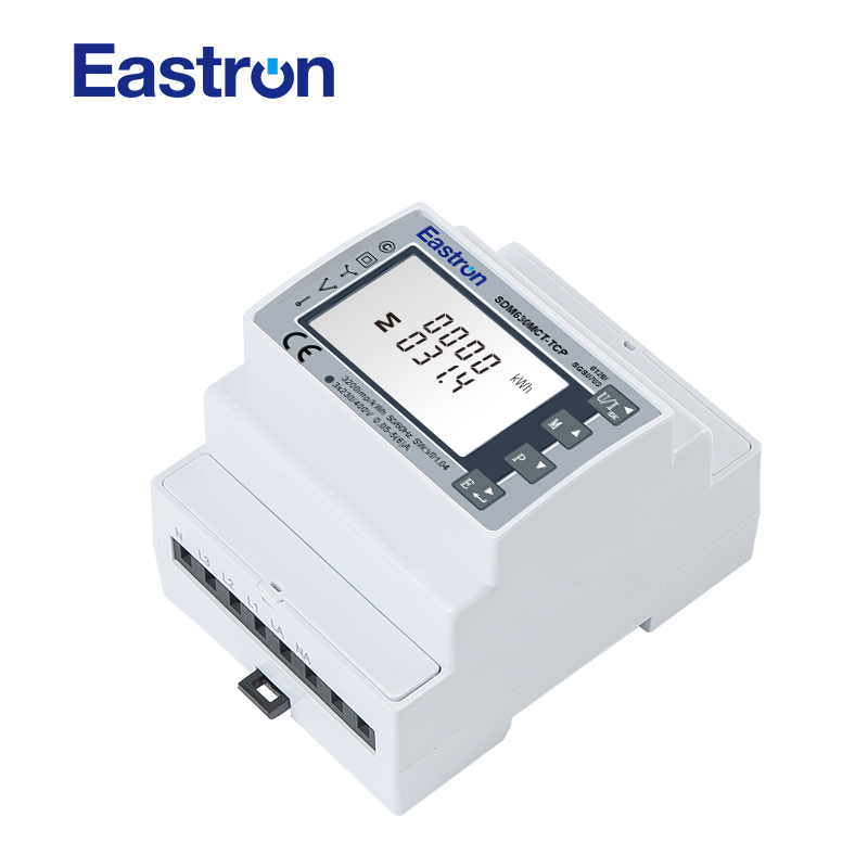 MID-zugelassenes CT-DIN-Schienen-Dreiphasen-Multifunktions-Modbus-TCP-Messgerät