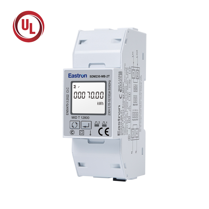Mbus Dual Tariff Din Rail Single Phase UL Energy Meter