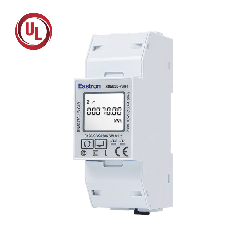 Pulse Output Din Rail Multi-functional Single Phase UL Energy Meter