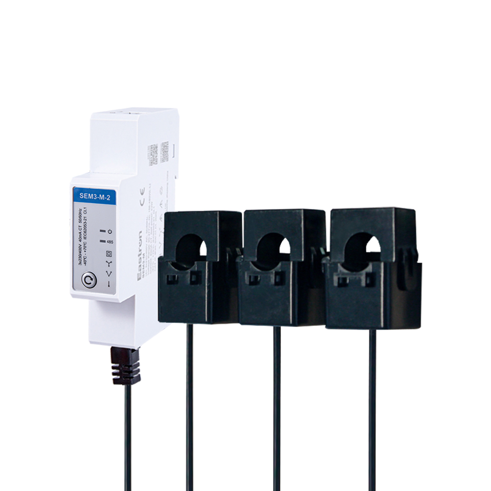 DIN-Schienentyp RS485 Modbus drei Phasen-Mulit-Funktionen Energiemessgerät mit CT-Verbindung