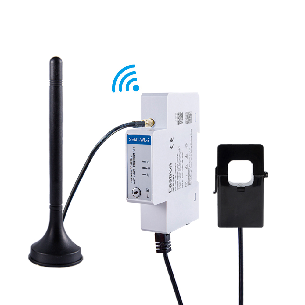 CT-Typ WiFi & RS485 Einphase-Multifunktionsenergie-Energiemeter