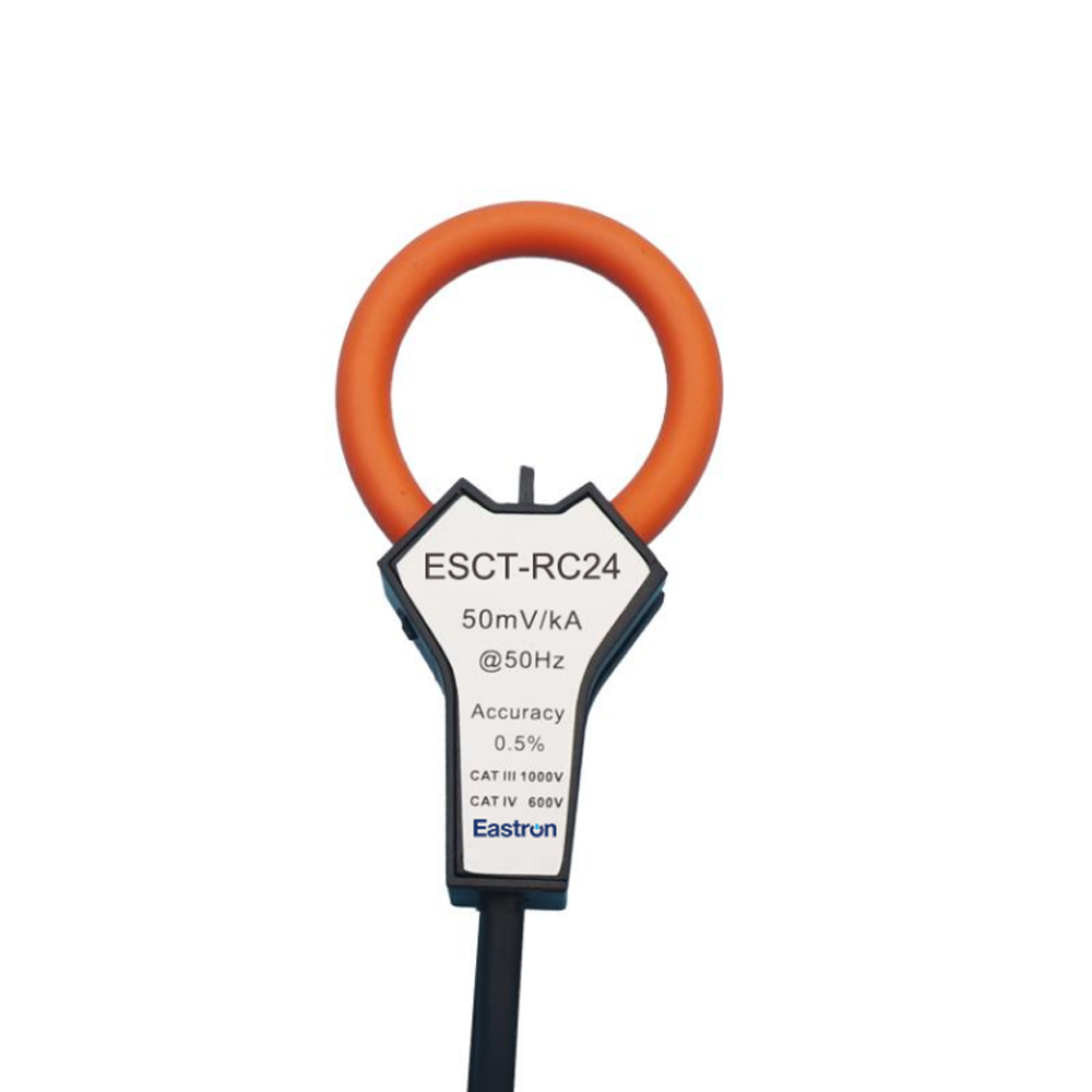 Ø6 Flexible Rogowski-Spule, befestigt mit Kabelbindern