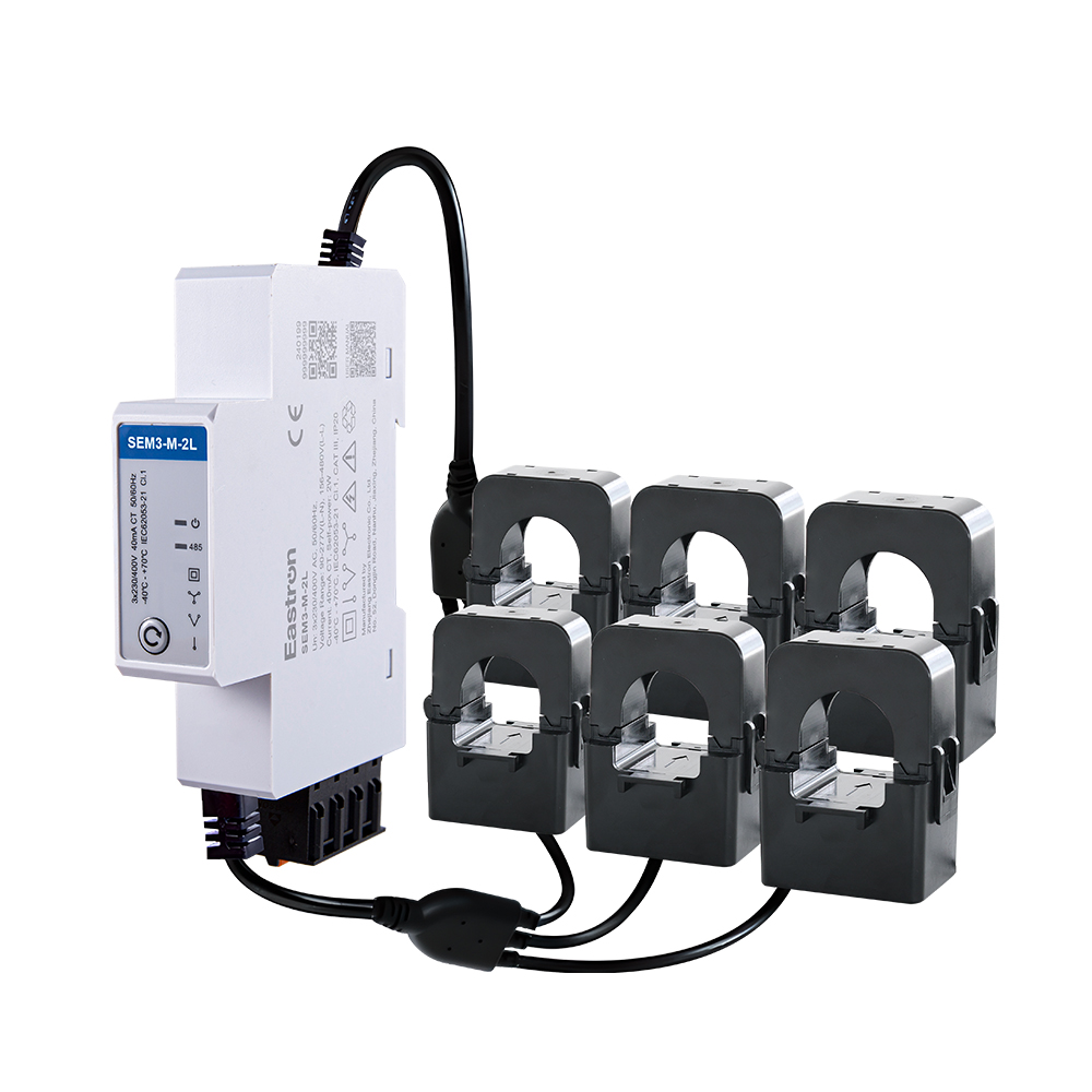 Zweikanaliger CT-Anschluss, dreiphasiger DIN-Schienen-Energiezähler für PV-Messung