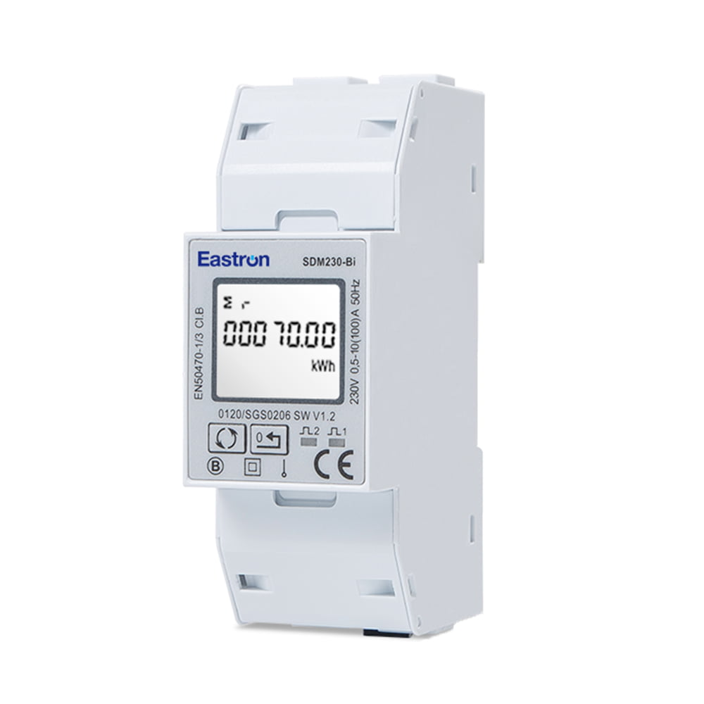 Resettable Bi-directional Din Rail Single Phase Electronic kWh meter with Pulse Output