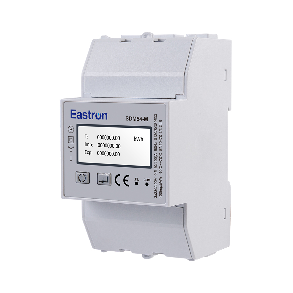 Dreiphasiges MID-Energiemessgerät mit 3 Modulen RS485 Modbus DIN-Schiene