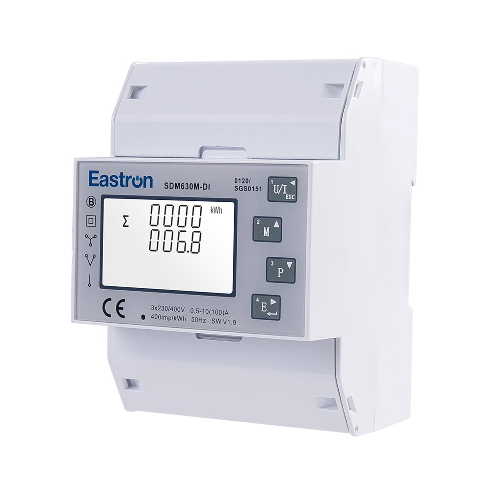 Digital Input RS485 Modbus Din Rail Three Phase UL Energy Meter