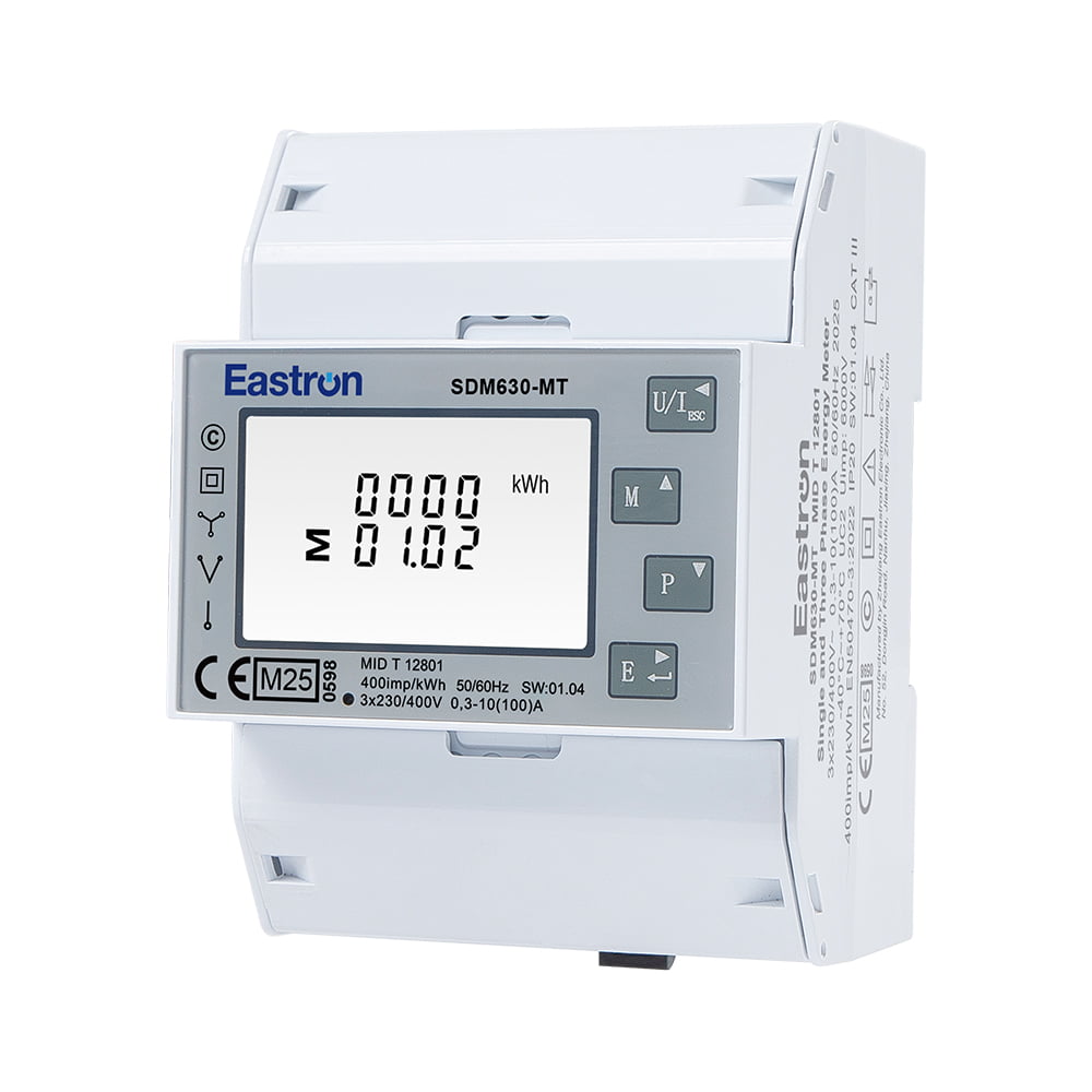 RS485 Modbus Multi-tariff Din Rail Three Phase UL Energy Meter