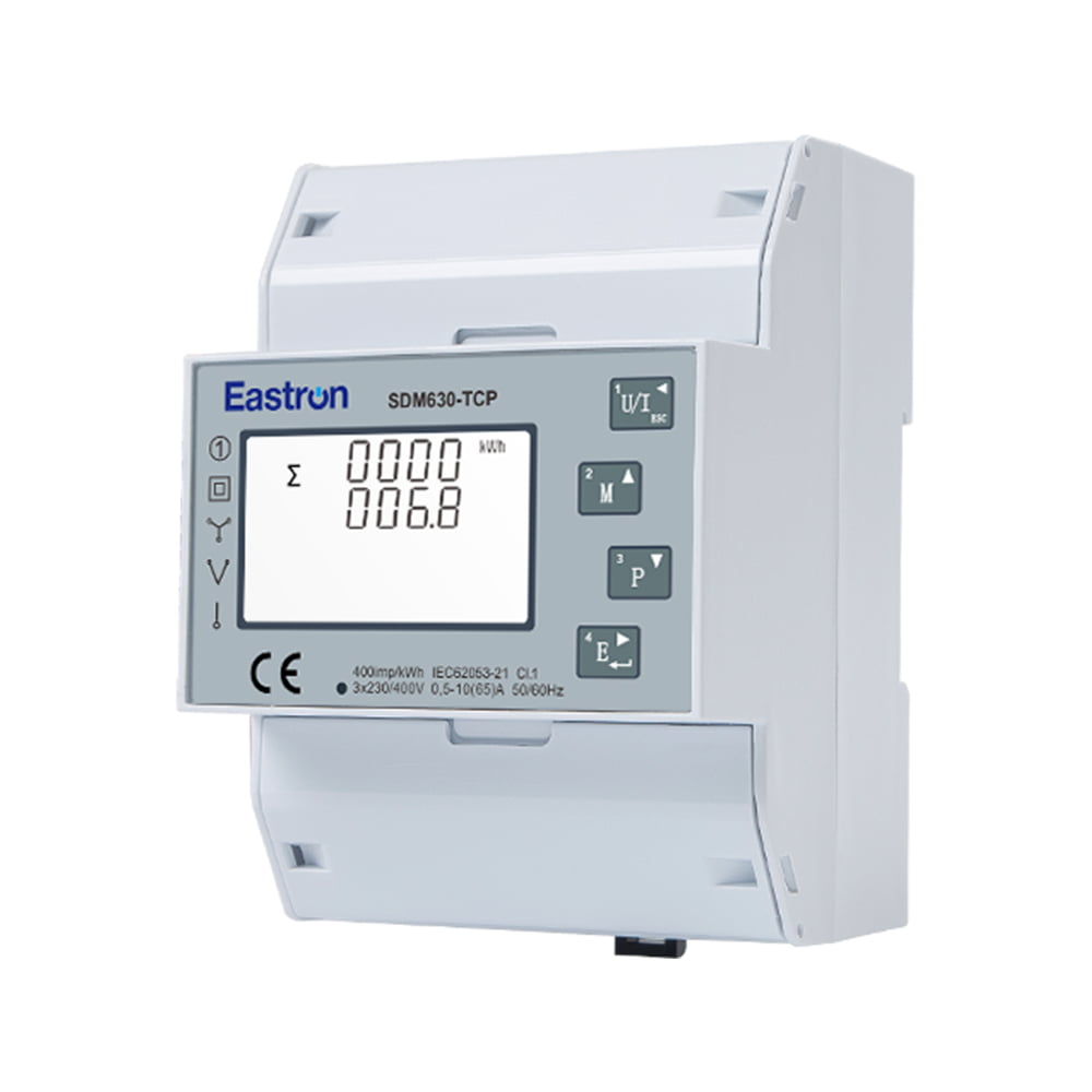 Ethernet Modbus TCP Din Rail Three Phase UL Energy Meter