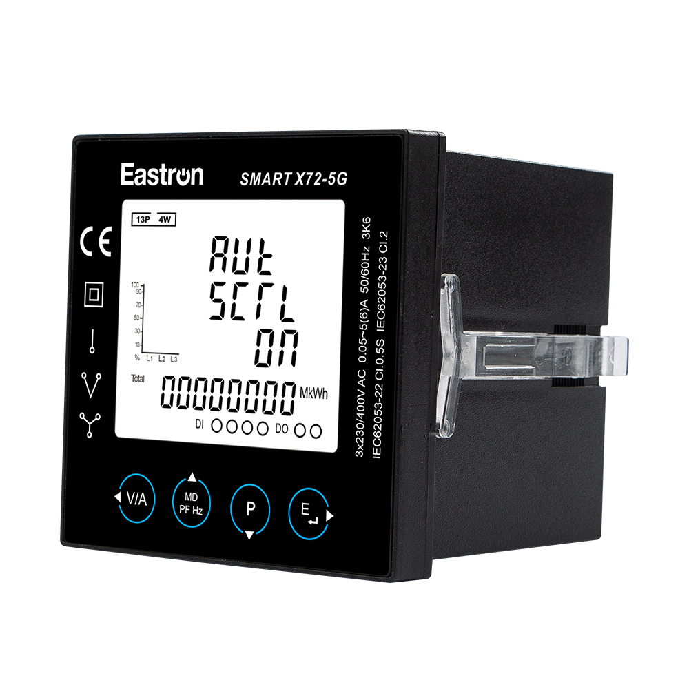 DI/DO RS485 Modbus 72x72 Panelmontierter Multifunktions-Leistungsanalysator